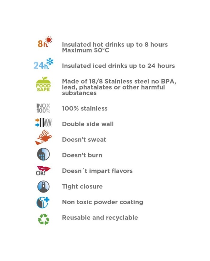 St. Stahl Thermoflasche 18/8 Summit - 0,75L - Re