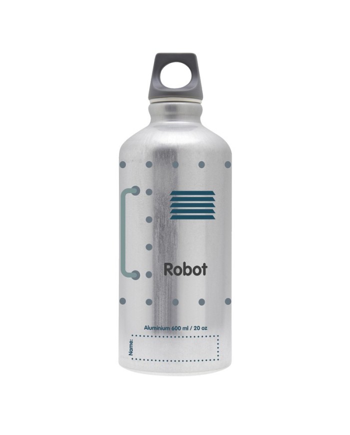 Alu. Flasche 0,6 L. Futura Cap - Roboter