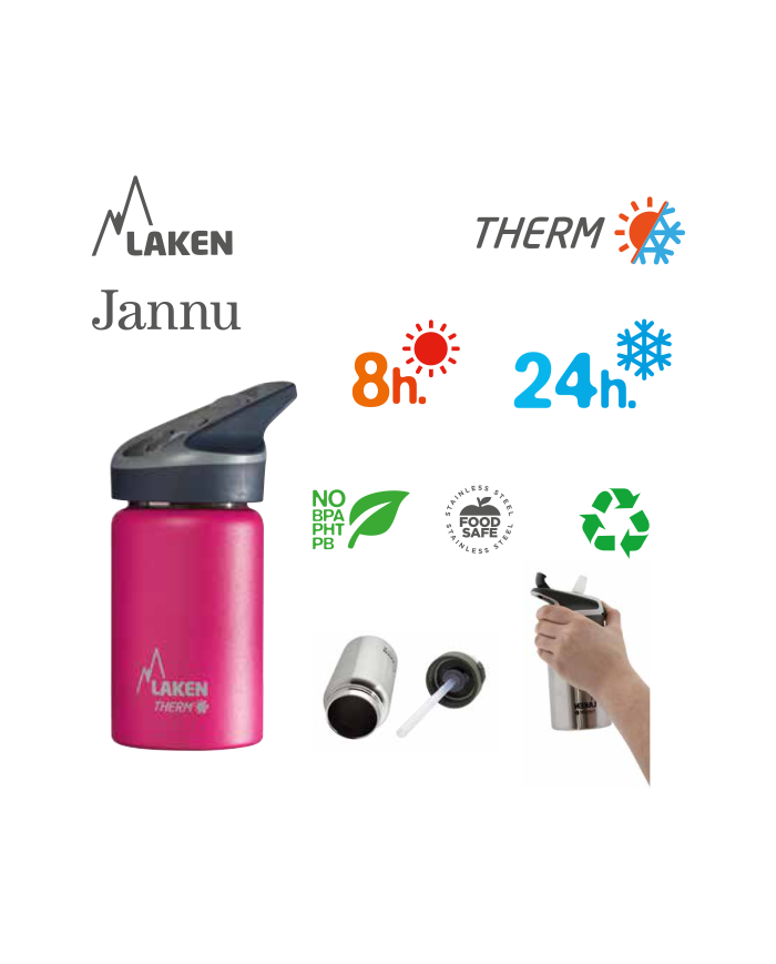 Schraubverschluss für Weithals-Thermoflaschen aus Edelstahl