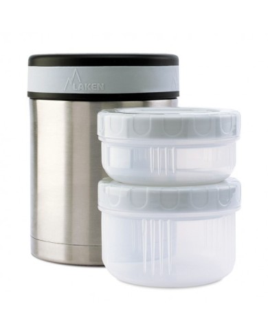 Contenitore termico per alimenti in acciaio inox da 1 L. + neoprene co