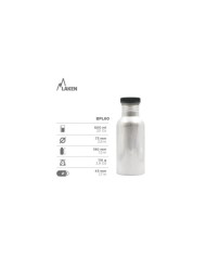 Alu. bottle 0,6 L. Plain cap - Gaia