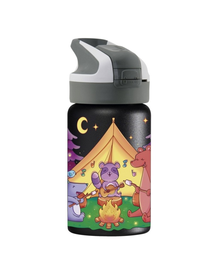 St. steel thermo bottle 0.35 L. Animal camping