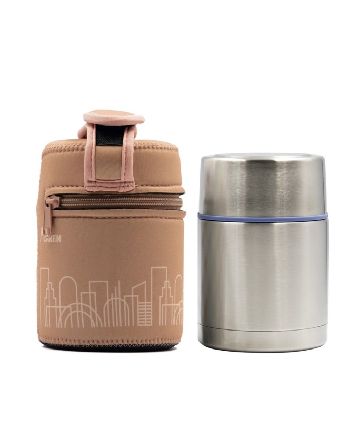 Stainless steel thermo food container 0.5 L. DRINKLIFE+COVER CITY
