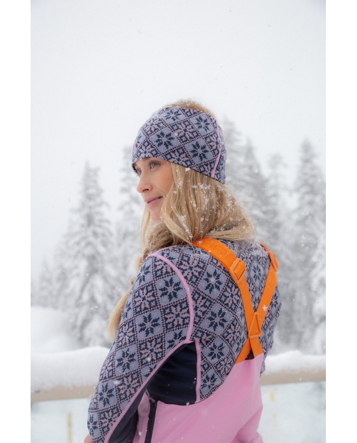 Rose Headband - 100% Merino Wool