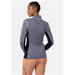 Rose Half Zip Baselayer Top - 100% Merino Wool