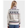 Reindeer women´s collared sweater