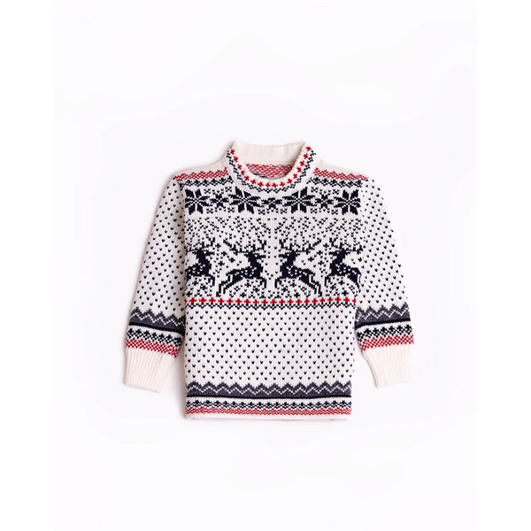 Reindeer kid´s round sweater