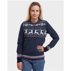 Reindeer women´s round neck sweater