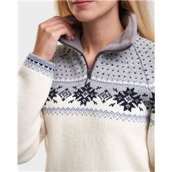 Halliste women´s zipper neck sweater