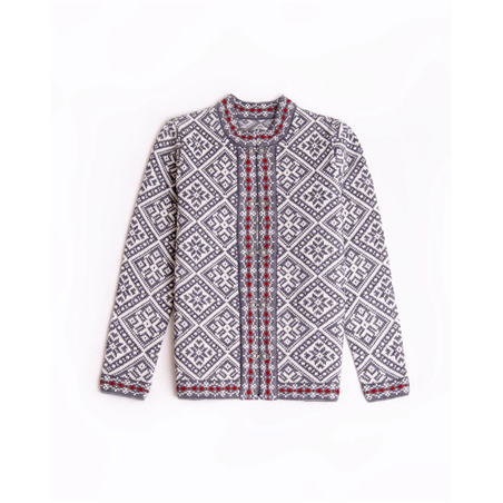 Muhu woolen pattern cardigan