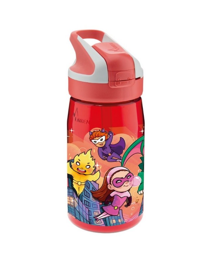 Tritan bottle 0.45 L. Summit cap Super Heroes