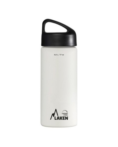 St. steel thermo bottle 18/8  - 0,5L  - White