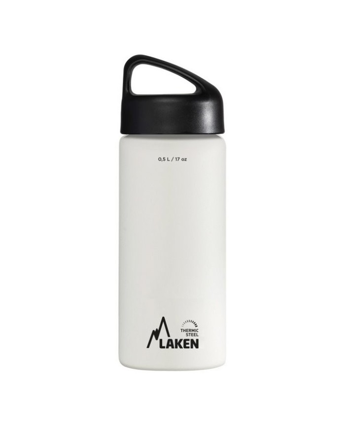 St. steel thermo bottle 18/8  - 0,5L  - White