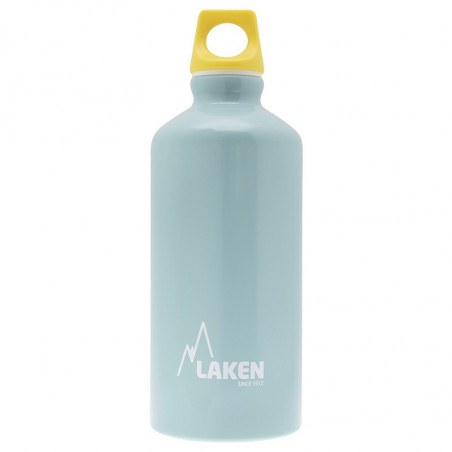 Alu. Bottle Futura 0,6 L.-Yellow Cap -Light blue B