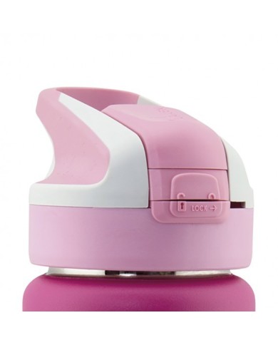 Drinking cap "Summit" Pink for wide neck st. steel