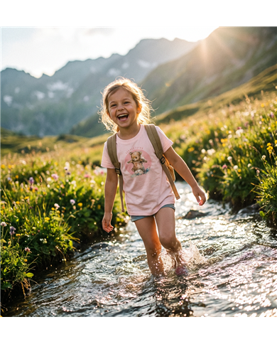 TATLAND KINDER T-SHIRT ROSA TEDDYBÄR