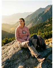 Dámska mikina s kapucňou - Karabínka