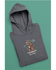 Pánska mikina s kapucňou - Lyžiar