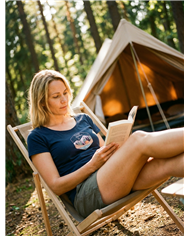 Dámske bavlnené tričko - Camp