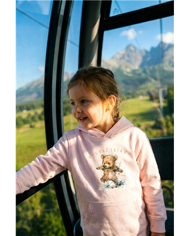 Dievčenská mikina s kapucňou - Medvedík