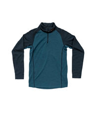 DUO ACTIVE MERINO ZIP NECK JR