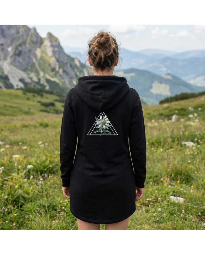 Dámska predĺžená mikina s kapucňou - Plesnivec