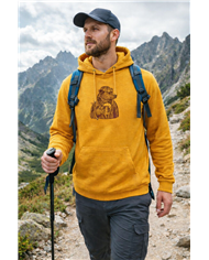 Pánska mikina s kapucňou - Medveď