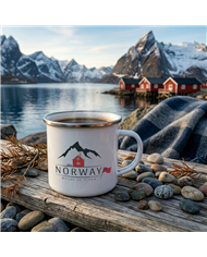 Smaltovaný hrnček - Fjord domček