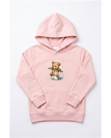 Dievčenská mikina s kapucňou - Medvedík