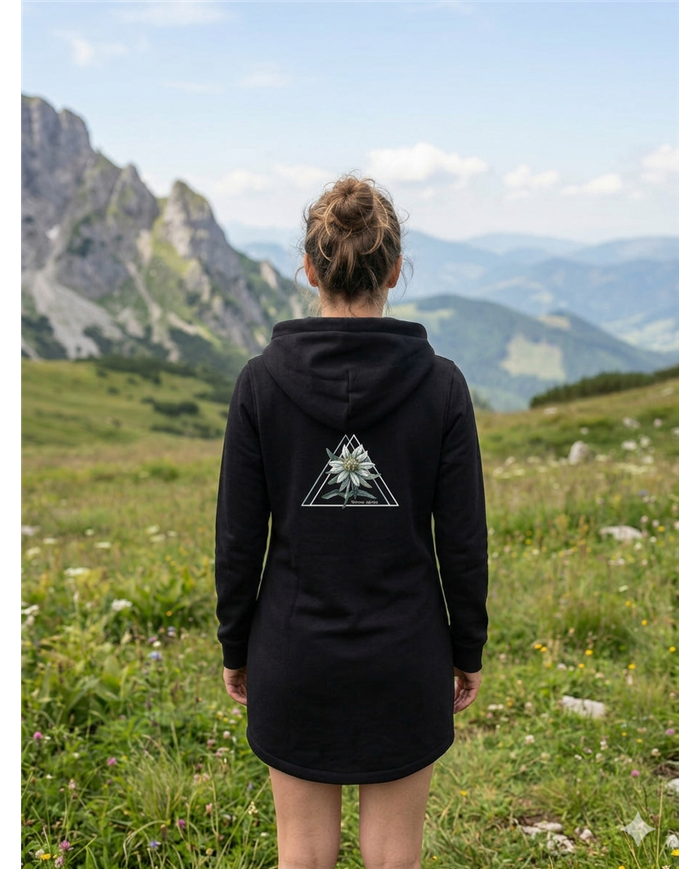 Dámska predĺžená mikina s kapucňou - Plesnivec