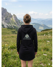 Dámska predĺžená mikina s kapucňou - Plesnivec