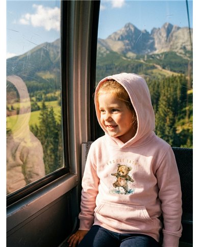 Dievčenská mikina s kapucňou - Medvedík