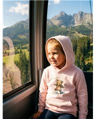 Dievčenská mikina s kapucňou - Medvedík