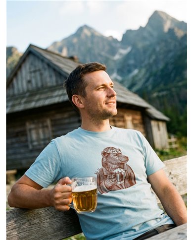Pánske bavlnené tričko - Medveď