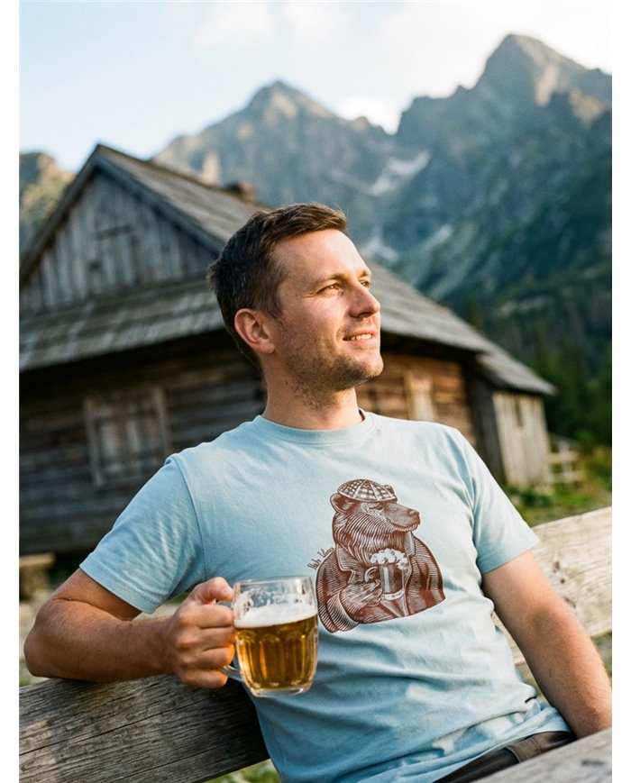 Pánske bavlnené tričko - Medveď