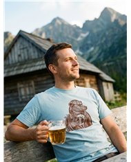 Pánske bavlnené tričko - Medveď