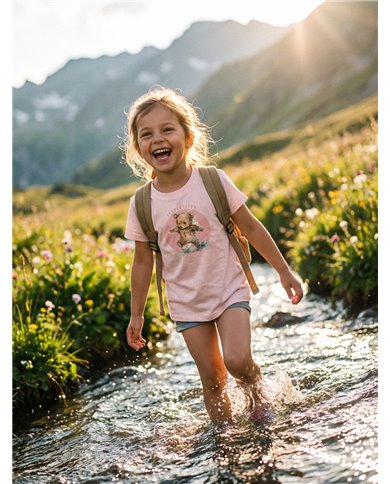 TATLAND KINDER T-SHIRT ROSA TEDDYBÄR