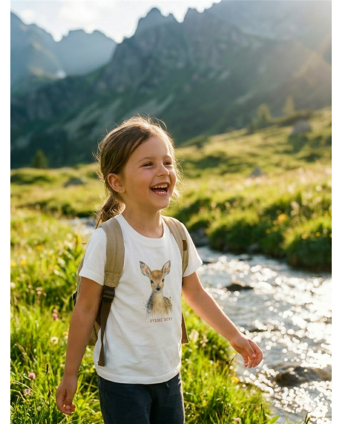 Detské bavlnené tričko - Laňka