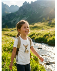 Detské bavlnené tričko - Laňka