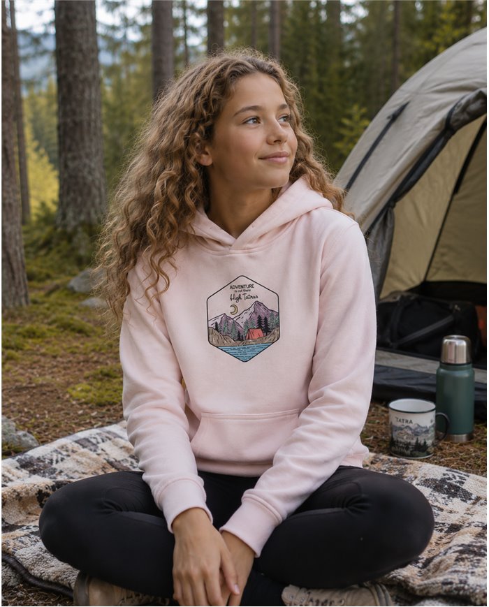 Dievčenská mikina s kapucňou - Camp