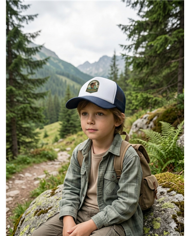 Detská šiltovka - Turista medveď