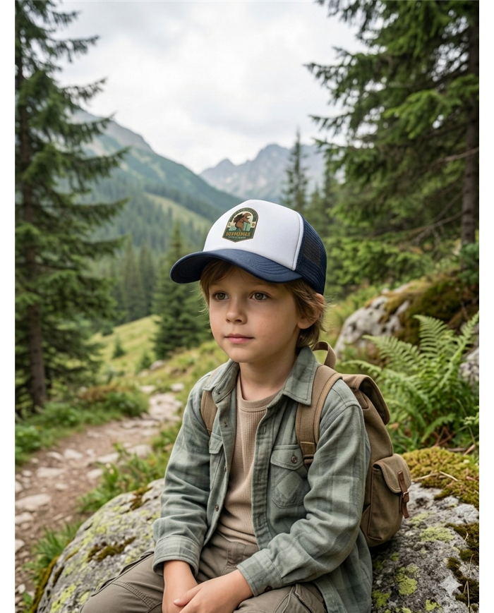Detská šiltovka - Turista medveď