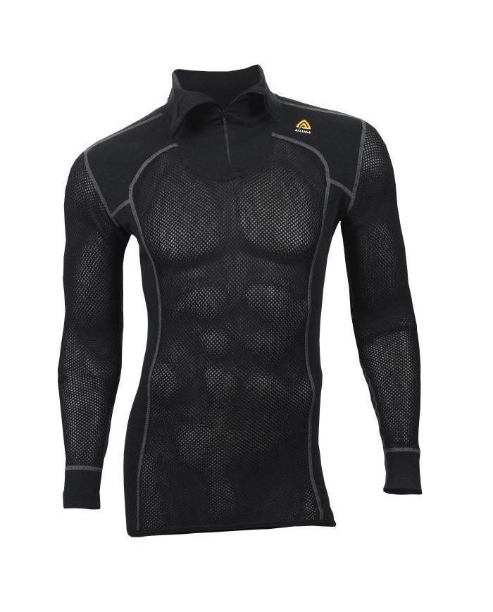 WoolNet Polo Shirt with zip, M WoolNet Polo Shirt with zip, M