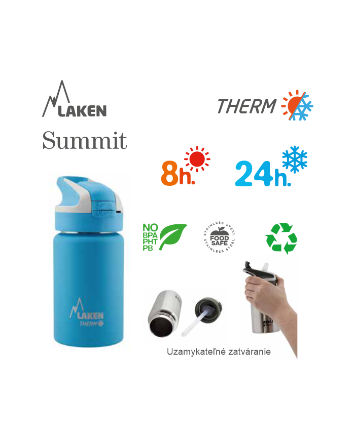LAKEN SUMMIT THERMO BOTTLE 500ML GREEN