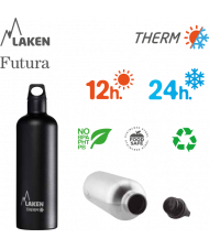 LAKEN FUTURA THERMO stainless thermo bottle 750ml white