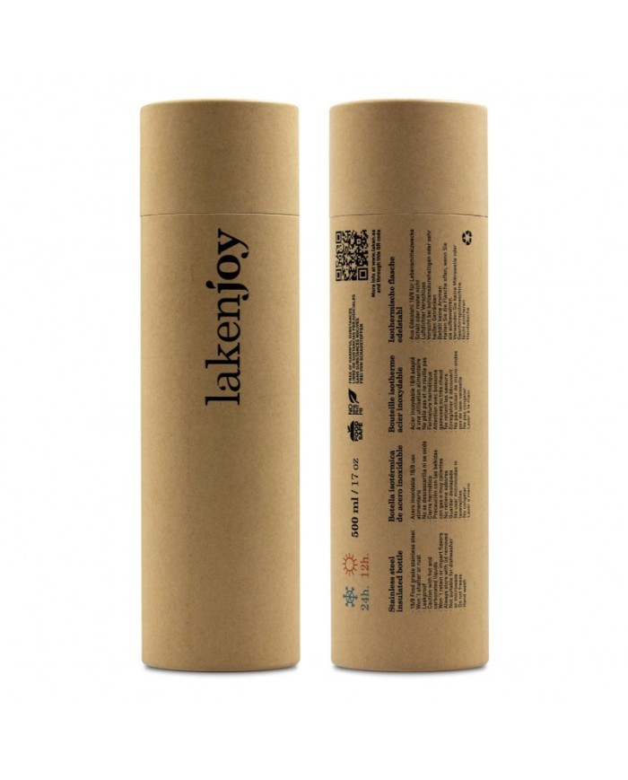 St.steel LakenJoy Thermo Bottle 0,5 L. nero