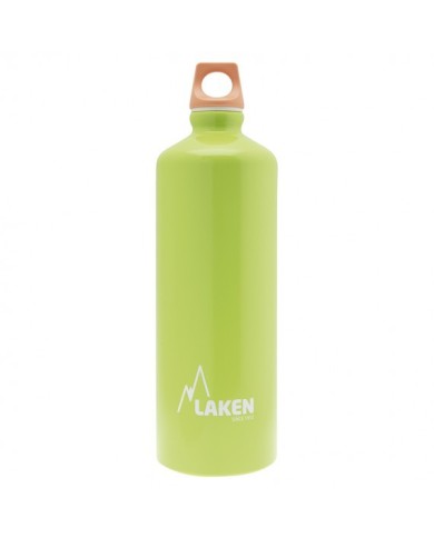 Alu. Bottle Futura 1 L.-Pink Cap -Green Bot.