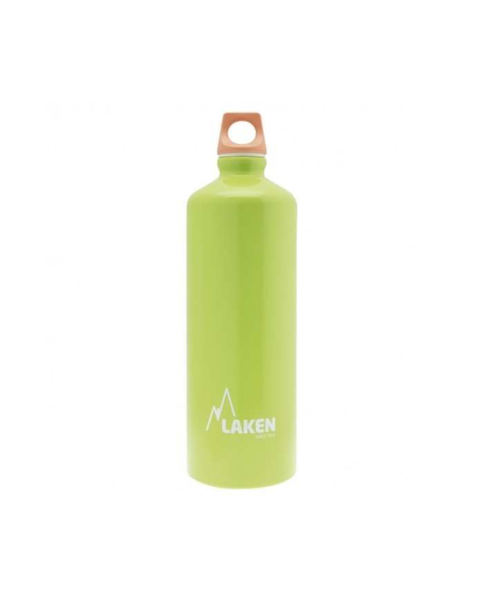 Alu. Bottle Futura 1 L.-Pink Cap -Green Bot.