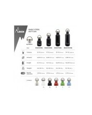 Bottiglia in acciaio 750ml, tappo in bambù - nero